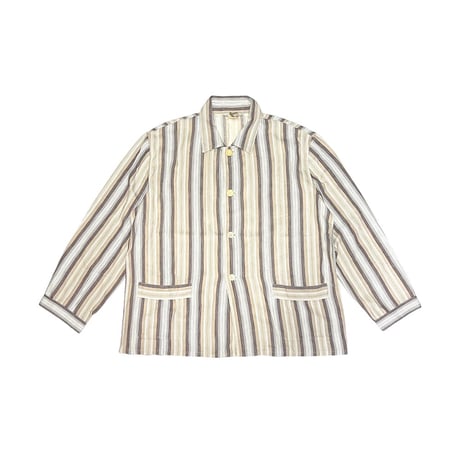 【USED】60's Eichsfeld Konfektion STRIPE WORK SHIRT JACKET①
