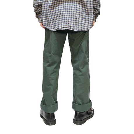 【USED】70'S-80'S FRENCH WORK PANTS DEEP GREEN