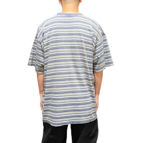 【USED】90'S QUIKSILVER BORDER T-SHIRT