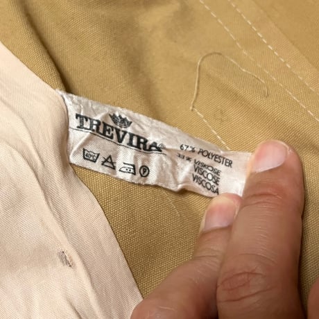 【USED】70's SIMON BLAIR OF MANCHESTER TREVIRA FABRIC COAT