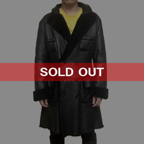 【USED】90'S VIVIENNE WESTWOOD GOLD LABEL MEN'S MOUTON COAT BLACK