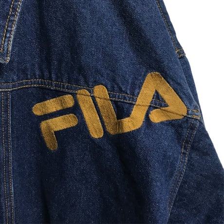 【USED】90'S FILA OVERSIZED DENIM JACKET