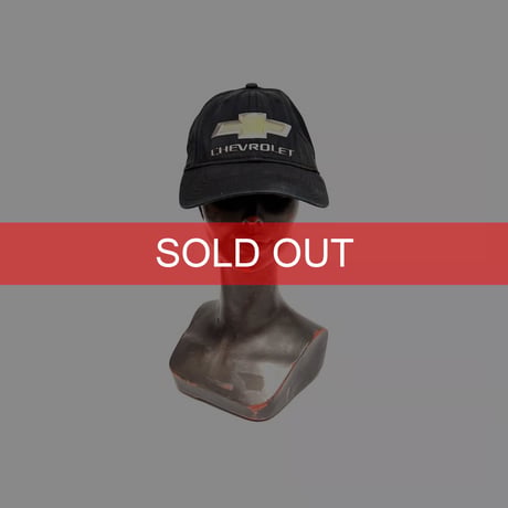 【USED】00's CHEVROLET Bowtie Rubber Logo Cap