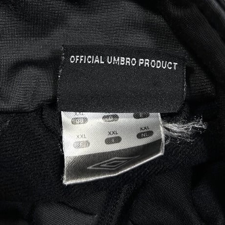 【USED】00'S UMBRO BLACK TRACK JACKET