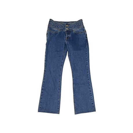 【USED】90's Hysteric Glamour STUDS FLARE DENIM PANTS