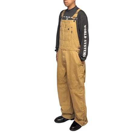 【USED】00's STUSSY Double Knee Ripstop Work Overalls