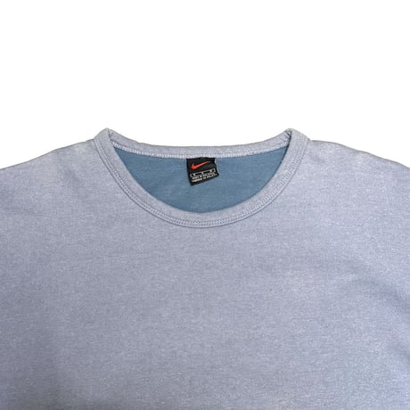 【USED】90's-00's EURO NIKE Utility Pocket Sweatshirt Ice Blue