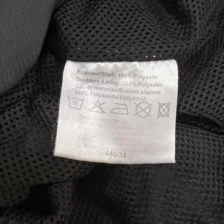 【USED】00'S UMBRO POLY TRACK JACKET BLACK × WHITE