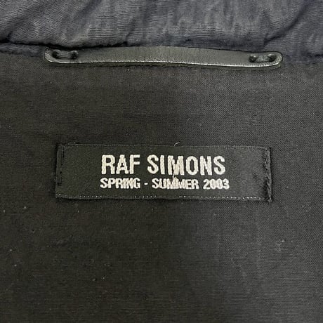 【USED】RAF SIMONS 2003SS "CONSUMED" PADDED VEST
