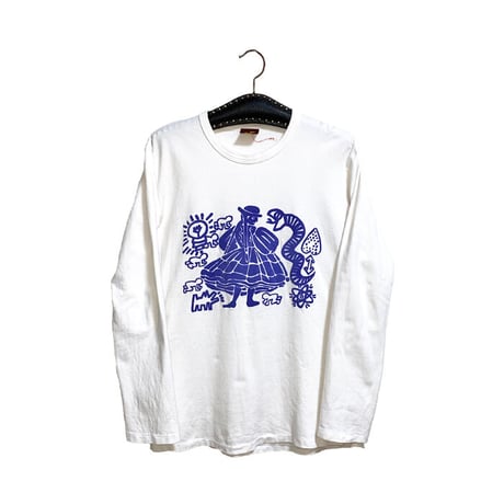 【USED】90'S WORLDS END CLASSICS KEITH HARING "BUFFALO GAL" L/S T-SHIRT