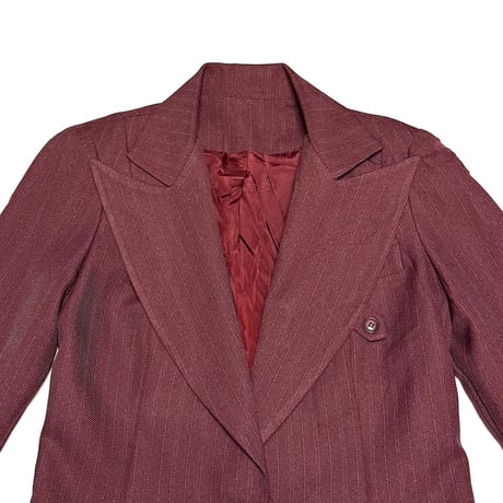 【USED】80's-90's Ms. Limited Pinstripe Tailored Jacket with Peak Lapel