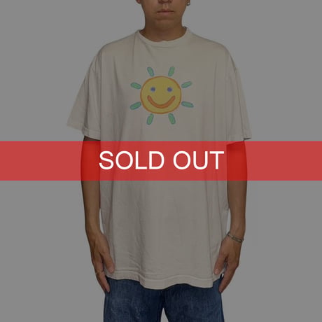 【USED】90's FRESH PRODUCE SMIING SUN T-SHIRT
