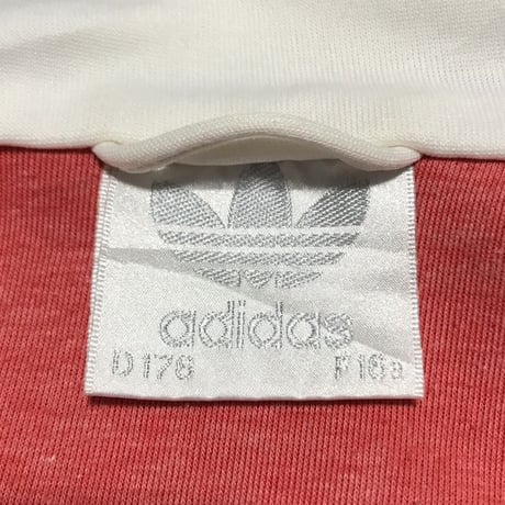 【USED】80'S ADIDAS OLD TRACK JACKET RED × WHITE