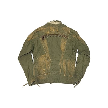 【USED】00's DOLCE & GABBANA DIRTY BIKER JACKET