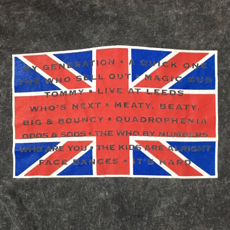 【USED】90'S THE WHO CHEMICAL WASH T-SHIRT