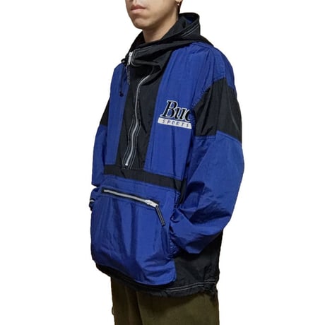 【USED】90'S BUD SPORTS NYLON ANOLAK