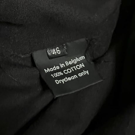 【USED】RAF SIMONS 2001-2002AW "Riot Riot Riot" WAXED TRENCH COAT