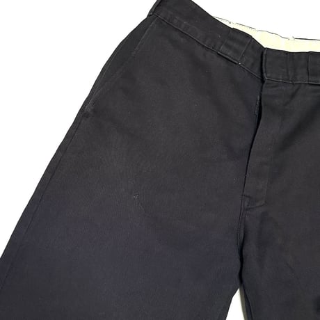 【USED】80's-90's Dickies Black Work Slacks Made in USA