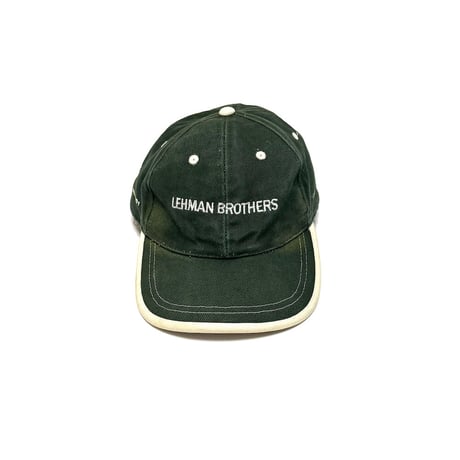 【USED】00's  Lehman Brothers CAP KHAKI