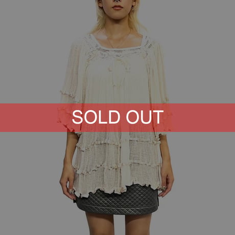 【USED】70's GREECE TUNIC BLOUSE