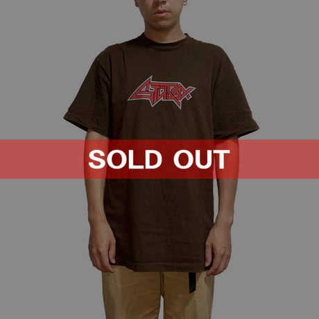【USED】90'S STUSSY ANTHRAX-ISH LOGO T-SHIRT
