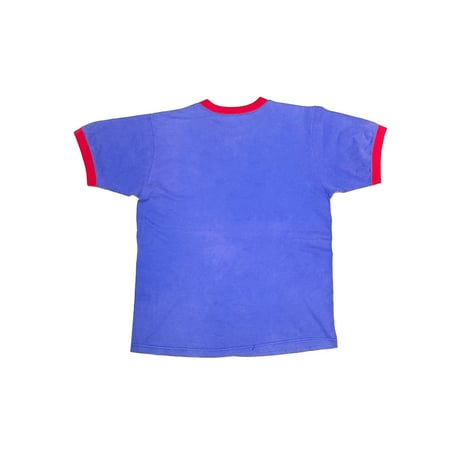 【USED】90's-00's PVC Patch Rave Ringer T-shirt