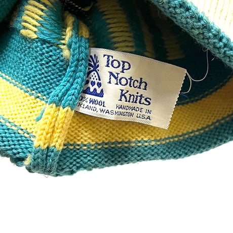 【USED】80's Top Notch Knits HANDMADE KNIT CAP