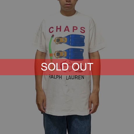 【USED】90'S CHAPS RALPH LAUREN SNORKELING PACKAGE T-SHIRT
