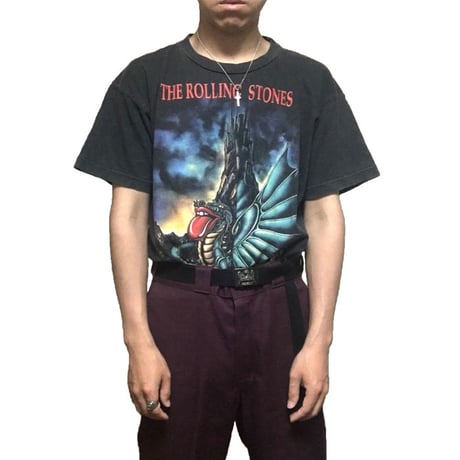 【USED】90'S ROLLING STONES "CARDIFF AND PEMBROKE CASTLES" TOUR T-SHIRT