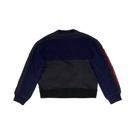【USED】90's ARMANI JEANS WOOL × JERSEY SWITCHING TOP