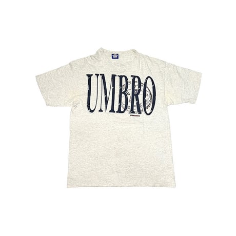 【USED】90'S UMBRO SOCCER BALL T-SHIRT GRAY