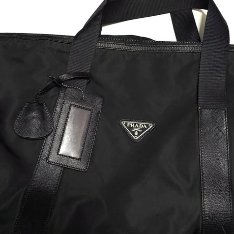 【USED】PRADA V49 Nylon Boston Bag