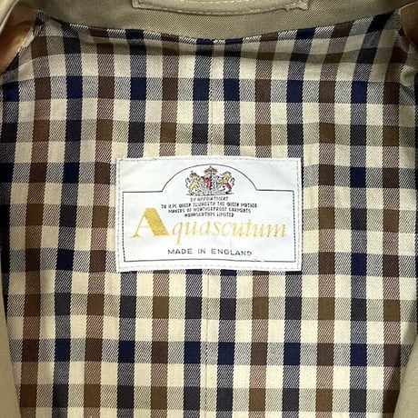 【USED】90'S AQUASCUTUM BALMACAAN COAT MADE IN ENGLAND