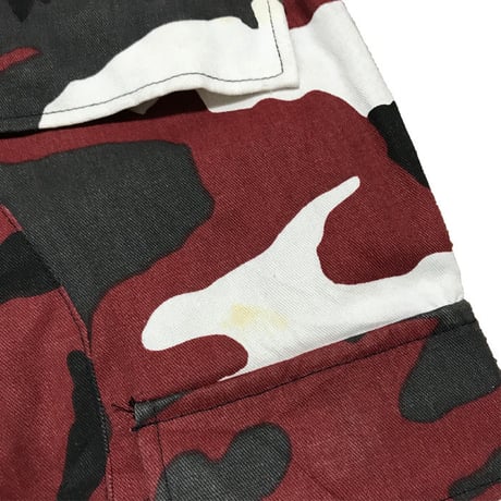【USED】RED CAMO CARGO PANTS