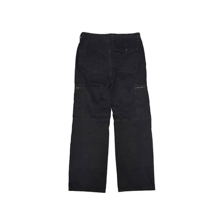 【USED】00's R.NEWBOLD Black Herringbone Utility Trousers