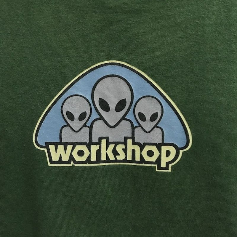【90sヴィンテージ】ALIEN workshop エイリアンバックプリント 超希少90sヴィンテージ Alien Workshop エイリアンTシャツ