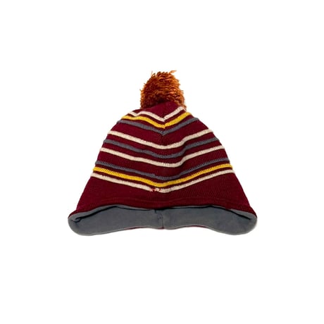 【USED】00's NIKE ACG EAR FLAP BORDER KNIT BEANIE