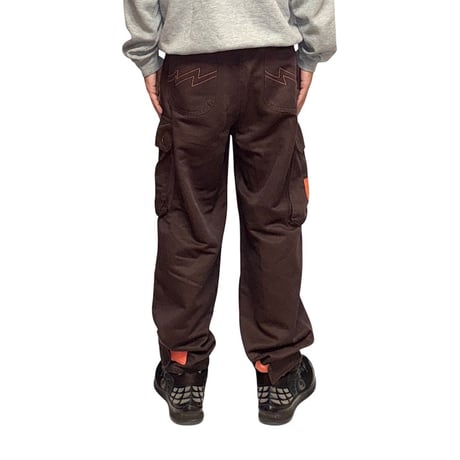 【USED】90's W.&L.T. Cyber Cargo Pants Brown