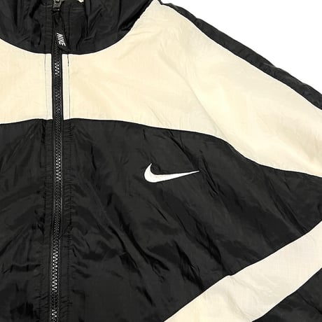 【USED】90's NIKE OLD SCHOOL MONOTONE NYLON JACKET