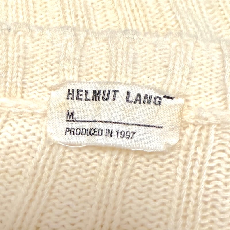 USED】HELMUT LANG 1997AW V-NECK COMMANDO KNIT S