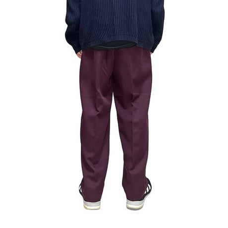 【USED】80'S-90'S BRIGGS NEW YORK SLACKS EASY PANTS BURGUNDY
