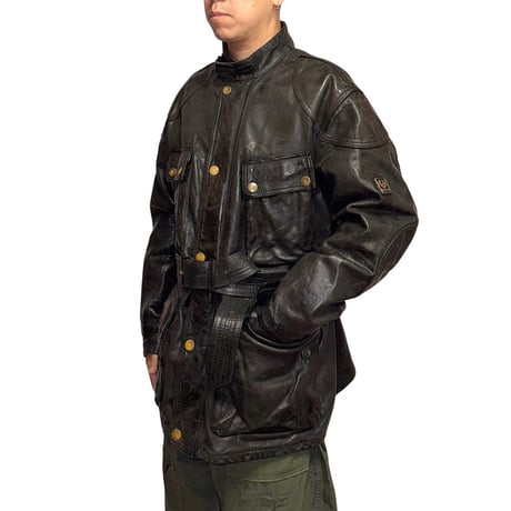 【USED】90's Belstaff PANTHER MOTORCYCLE LEATHER JACKET