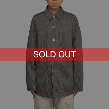 【USED】90's agnès b. homme PARIS STRIPE JACKET with BARTH BUTTON