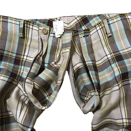 【USED】90'S VIVIENNE WESTWOOD TARTAN CHECK BONDAGE TROUSERS