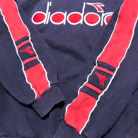 【USED】90'S DIADORA EMBROIDERY SWEATSHIRT