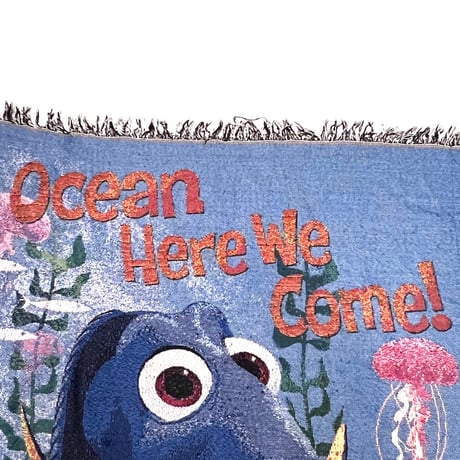 【USED】00's DISNEY FINDING NEMO WOVEN BLANKET
