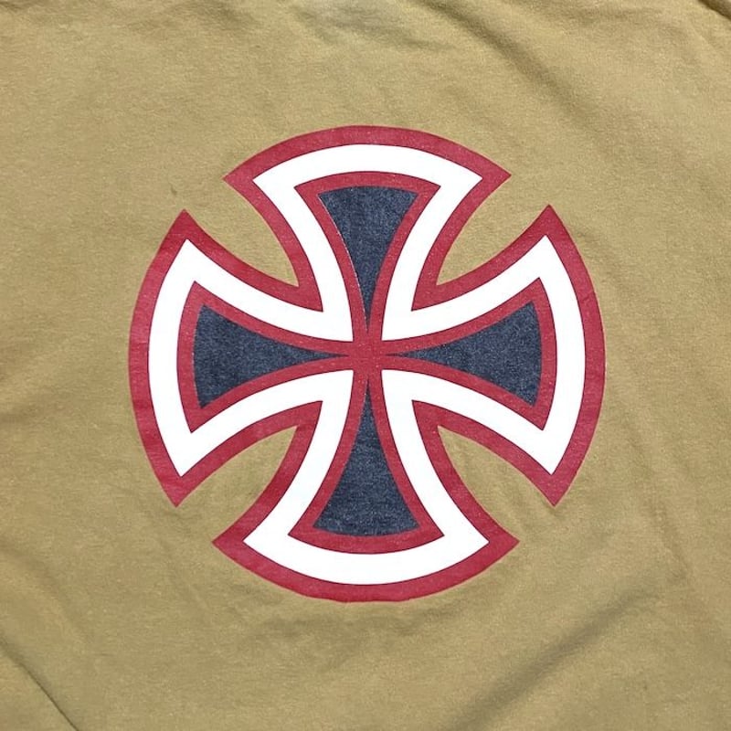 90’s INDEPENDENT センターロゴ スケーター Tシャツ M グレー oddball-skate-snow_2927