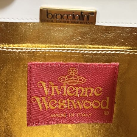 【USED】90'S VIVIENNE WESTWOOD × BRACCIALINI BIG ORB HANDBAG