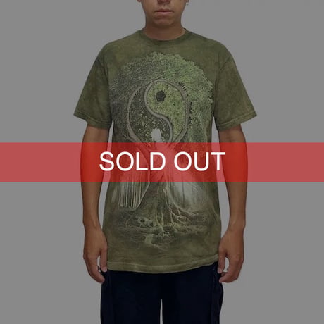 【USED】2011 THE MOUNTAIN TREE OF LIFE YIN-YANG GRAPHIC T-SHIRT