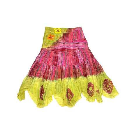 【USED】90's-00's WEAVING ETHNIC LONG SKIRT ITALY